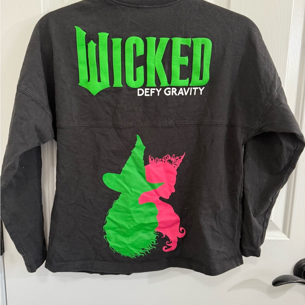 Wicked Defy Gravity Black Long Sleeve Shirt